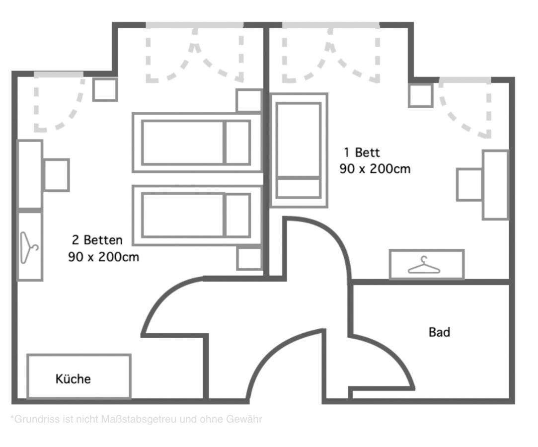 2 Zimmer Apartment Mit Bis Zu 4 Einzelbetten In Der Land Of Living Kelheim Exterior foto